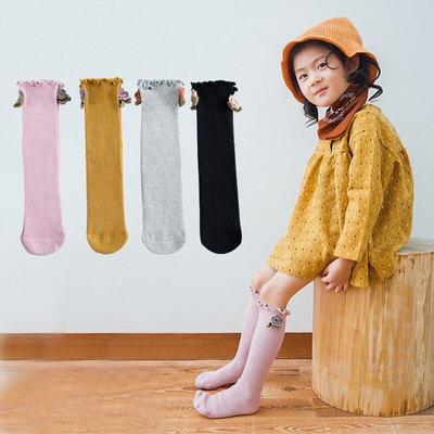 Calzini in Cotone per Bambina Stile Principessa Calzini Alti al Ginocchio per Bambini per Accessori Abbigliamento Bambina 0-8A