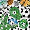 Soccer Birthday Party Decorations Include Plates, Napkins, Cups, Cutlery, Banner, Balloons, Tablecloth, Cake & Cupcake Toppers for Sports Soccer Theme