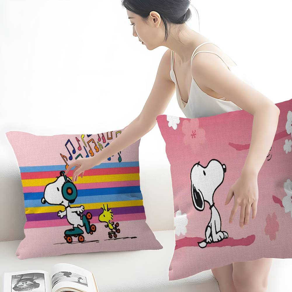 Cute Dog S-Snoopy Cushion Cover Decorative Pillow Sofa Home Decor Case Pillow Cases
