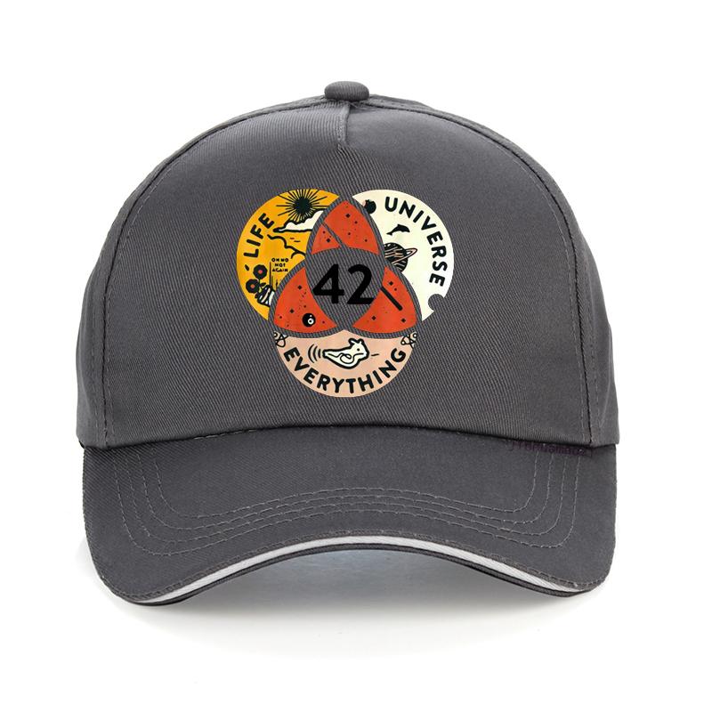 Unisex 42 The Answer To Life The Universe And Everything Douglas Adams Men Baseball Cap Summer Women Sunhat