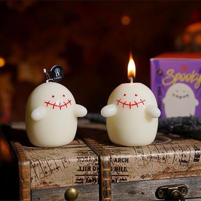 Halloween Kürbis Schädel Geisterhaft Kerze Gruselige Duftwachs Kerze Tischdekorationen Aromatherapie Kerze Heimdekorationen