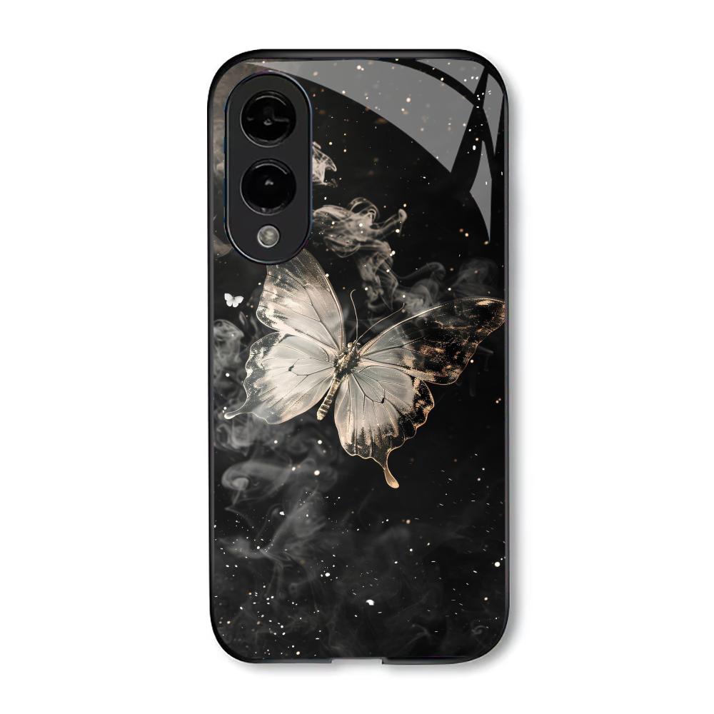 New Anime Painting Butterfly PhoneCase Glass PhoneCase for Samsung Galaxy S26 S25 S24 S23 S22 S21 FE,Ultra,Plus Dropresistant