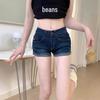 Women's Spicy Retro Low-Waist Denim Shorts - Spring/Summer 2025 Slimming Stretch Hot Pants