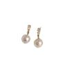 Simple Pearl Earrings S925 Silver Needle Light Luxury Niche Design Jewelry For Women