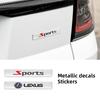 3D kovové odznaky nálepky na auto pro Lexus RX330 IS250 Ct200h ES300h NX Autodoplňky pro styling Blatník Okno Kufr
