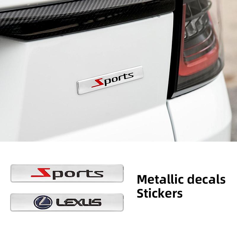 3D kovové odznaky nálepky na auto pro Lexus RX330 IS250 Ct200h ES300h NX Autodoplňky pro styling Blatník Okno Kufr