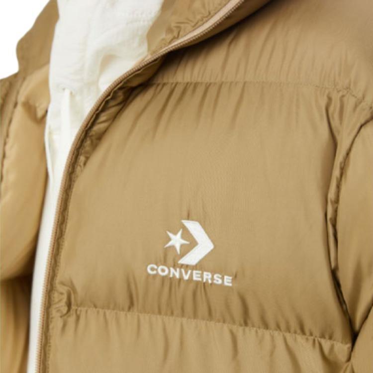 Converse Puffer Jacket Men's Earth Yellow 10023798-A03