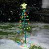 Christmas Lights Outdoor Waterproof Solar Led Christmas Tree Decoration String Lights New Year 2025 Ornament Garden Decoration