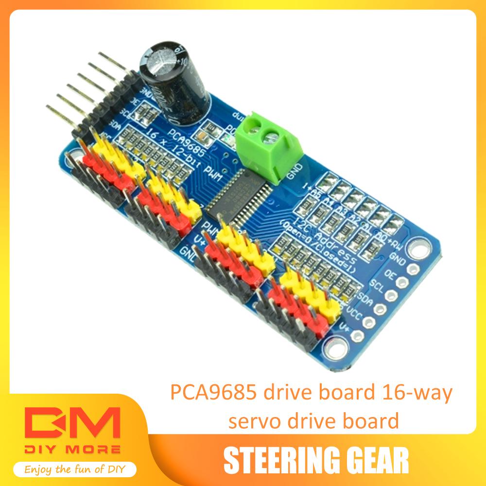 16 Ch 12-bit PWM Servo Shield Motor Driver I2C Module PCA9685 For ArduinoIJ