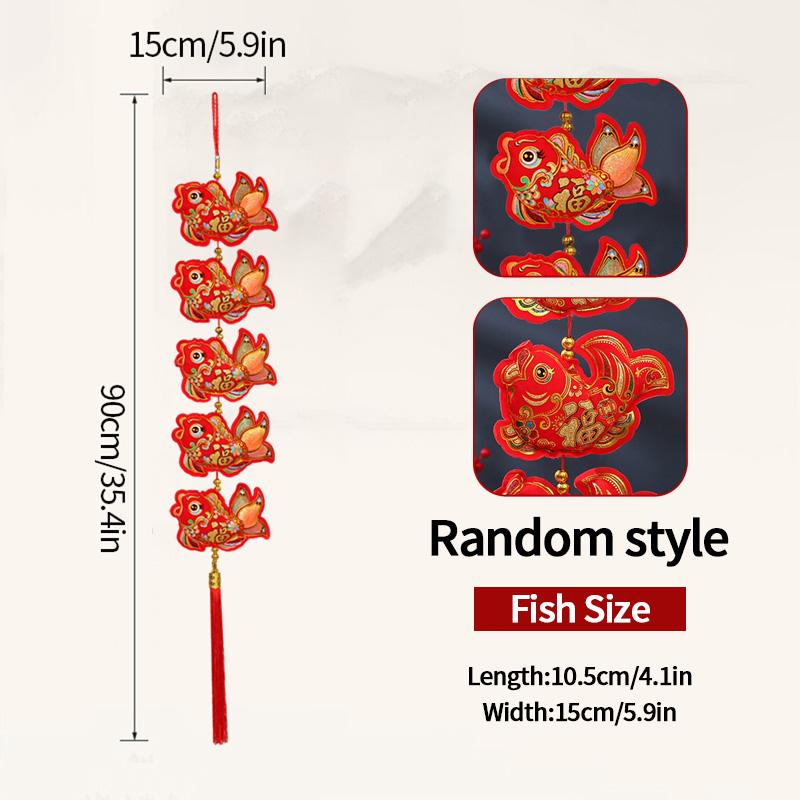 Chinese New Year 2025 Decorations Chinese Spring Festival Hanging Pendant Door Wall Ornament Traditional Chinese Room Decoration