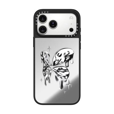 Metal Butterfly for IPhone16ProMax New Phone Case for Apple 15Pro Cute Mirror 14 Women's Model
