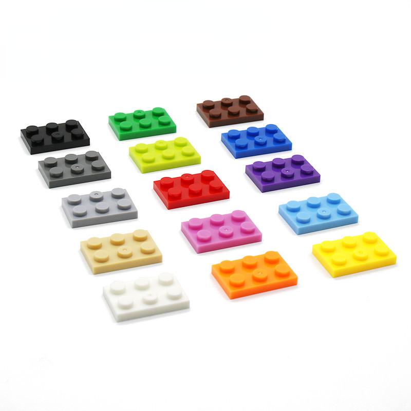 

Строительные блоки из мелких частиц 2x3, тонкие листы, низкая доска 3021, пластиковая сборная модель здания, аксессуары для крупных строительных блоков