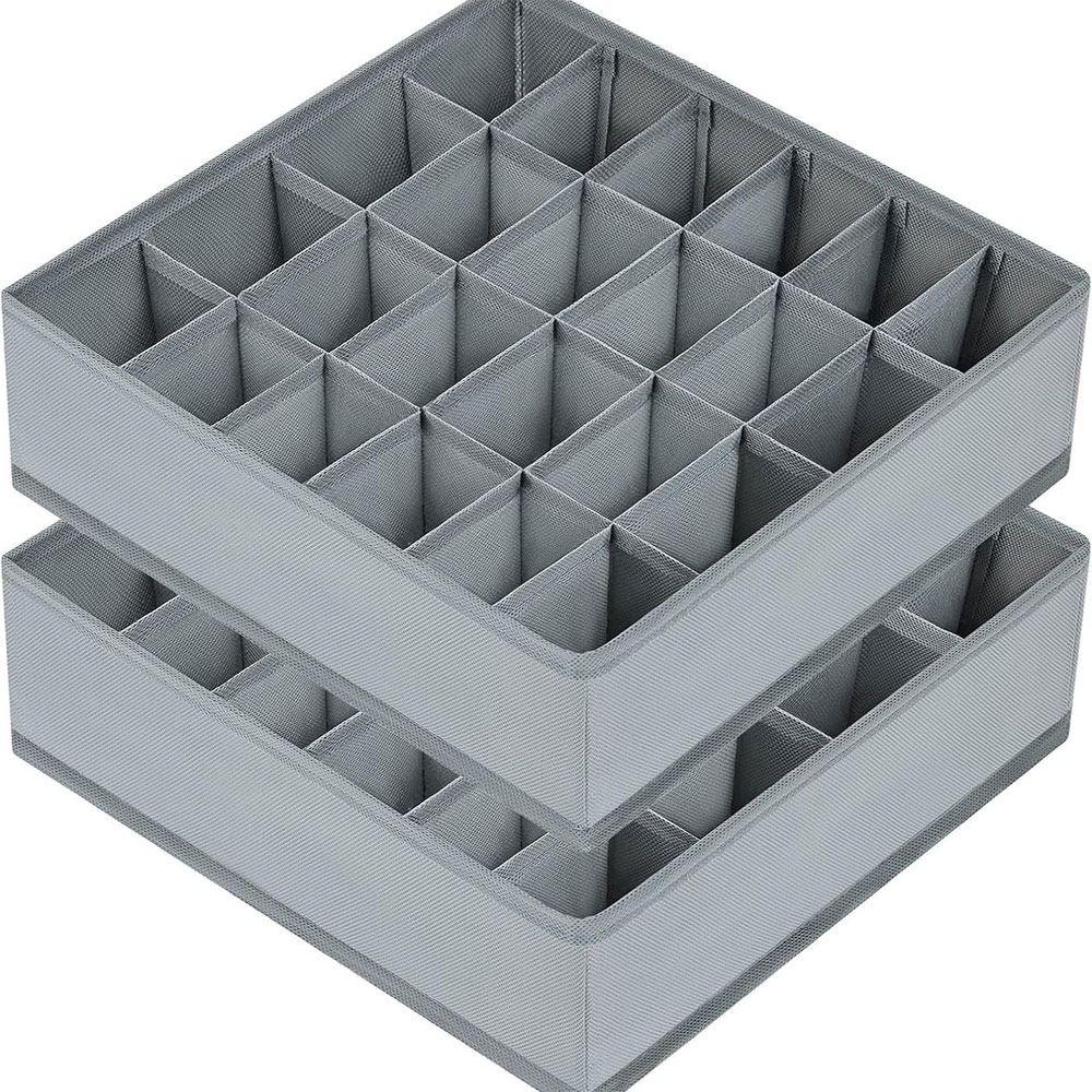 Clothes Ties Underwear Storage Organizer Large Capacity Multifunction Drawers Clothes Organizer 24-Grid Space-saving