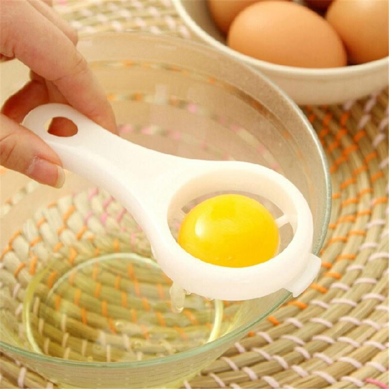 2PCS Eco Friendly Transparent Egg Yolk Separator Egg Divider Hand Egg Tools Pp Food Grade Material