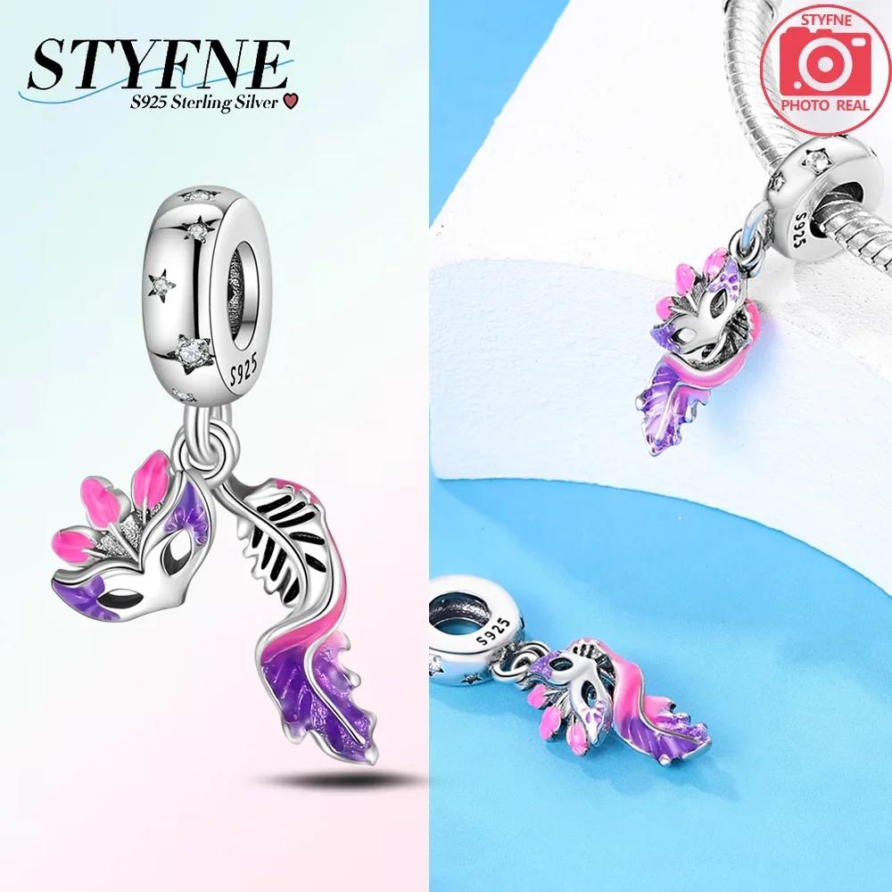 Copper Original Colored Feathered Wings Pink Angelic Endless Beads Fit Bracelet Women Diy Fine Beautiful Gift Accessory