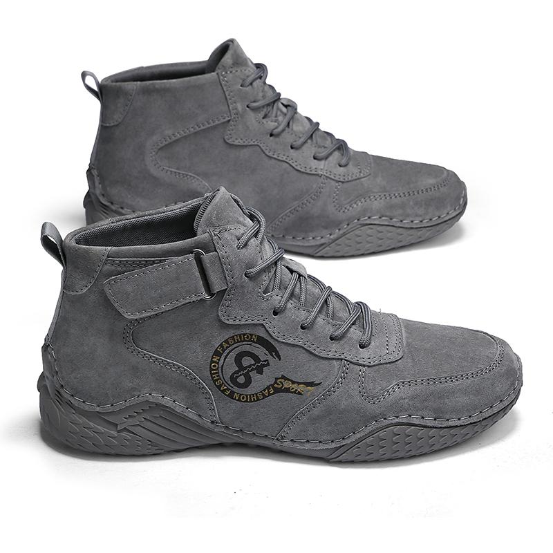 Pig Leather Boots Men Shoes Comfortable Ankle Boots for Men Casual Shoes Moccasins Men Winter Boots