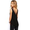 Chiffon Vest T Shirt Blusas Tops V Neck Sleeveless Summer Top women Patchwork Bottom Camisole Sheer Mesh Casual Tank