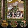 2.7m PVC Christmas Decoration Pine Cone Berry Cane Artificial Rattan for Party Mall Door Hanging Decoration New Year Christmas