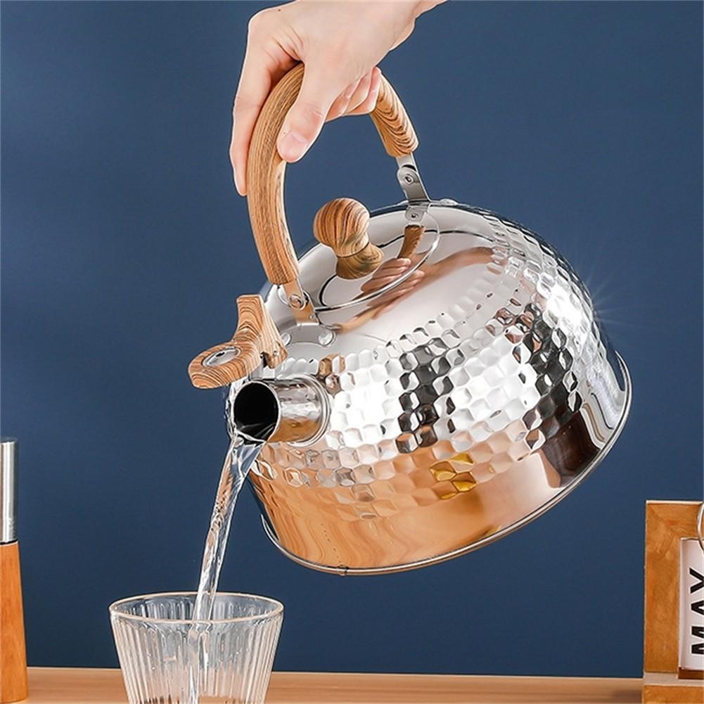 Camping Accessory Camping Tea Kettle Stainless Steel Kettle Whistling Coffee Pot