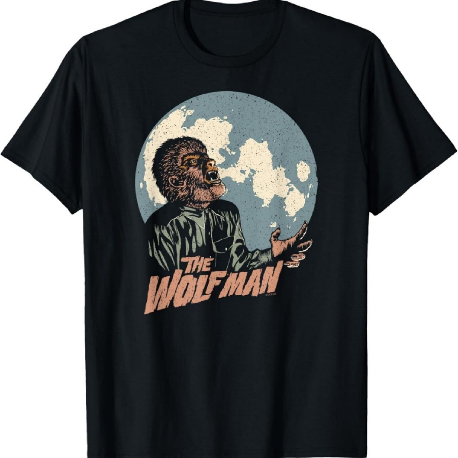 Wolfman Moon T-Shirt XXXXXL чёрный