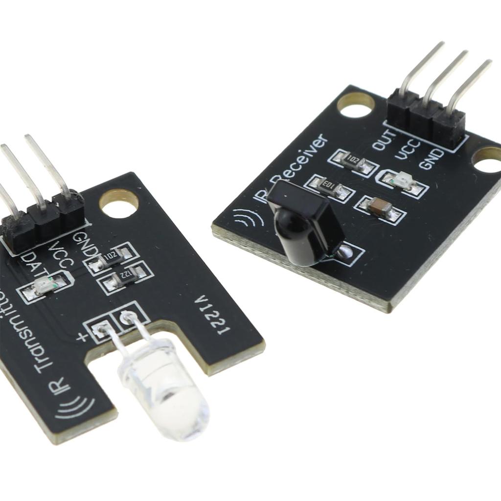 DGZZI 4PCS Digital 38KHz Infrared Transmitter and Receiver Sensor Modules for Infrared Communication and Remote Control