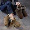 Cow Suede Snow Boots Women's Short Boots With Thickened Plush And Warm Cotton Shoes