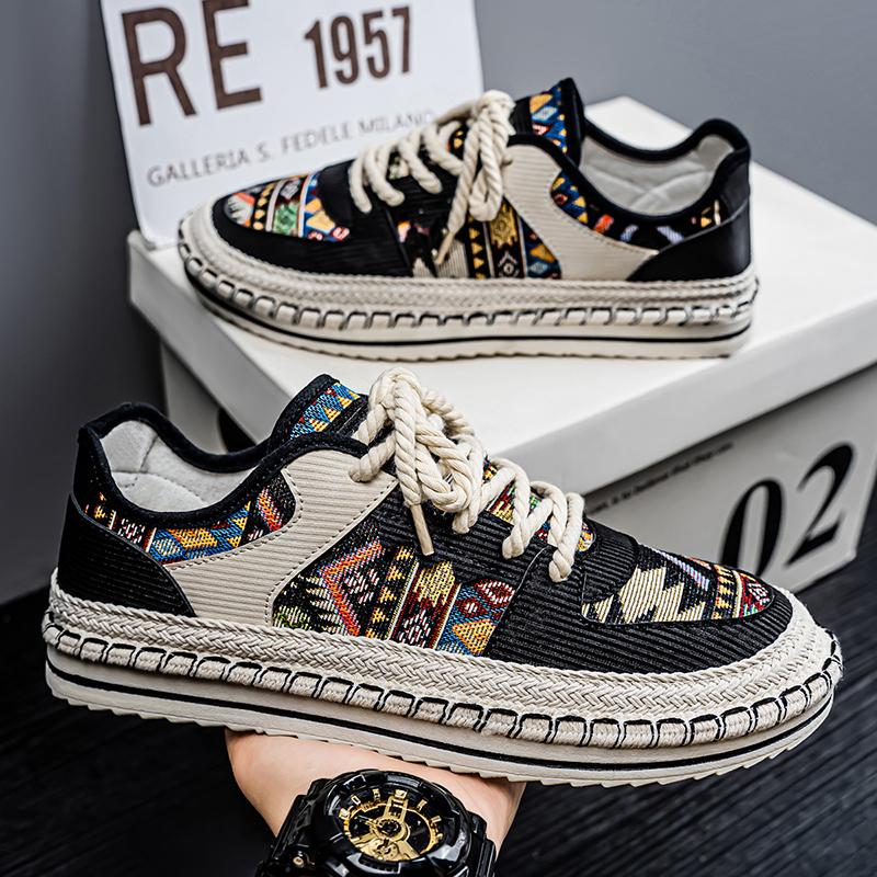 

Новые модные повседневные парусиновые кроссовки - Легкие и дышащие мужские парусиновые кроссовки с низким верхом и дизайном в стиле колор-блокинг 45 чёрный