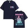Rapper BOOBA B2O Tour 2026 Magliette Grafiche Uomo Hip Hop Gotico Manica Corta Maglietta Retro Cotone Alta Qualità Magliette Streetwear