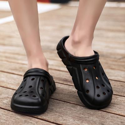 Fashion Classic Summer Men Slippers Clogs Outdoor Garden Shoes Hole Shoes Male Casual Sandals Water Shoes Comfort Home Soft Slippers
