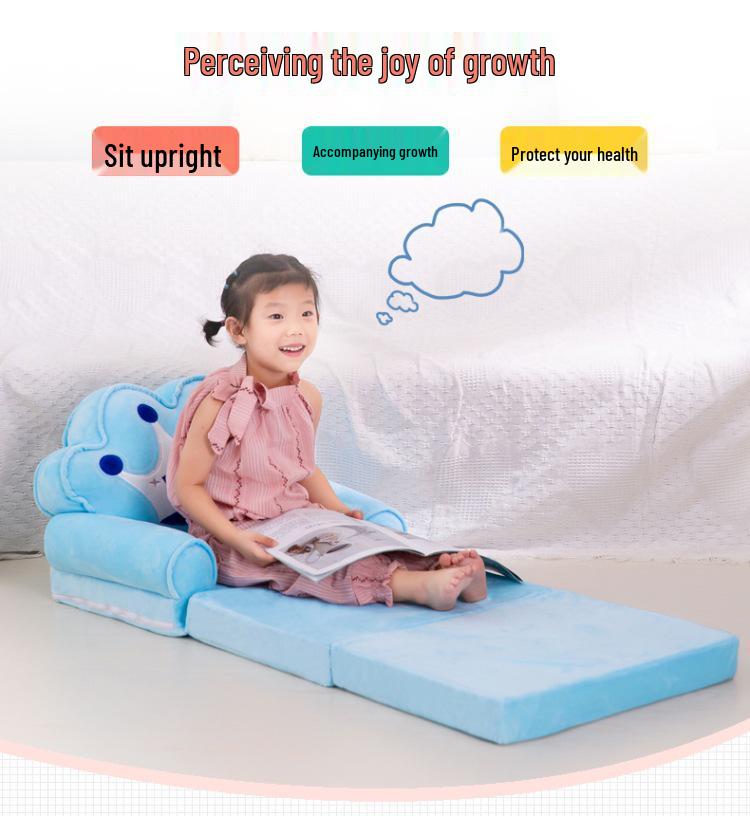 Foldable Cartoon Animal Plush Sofa Chair for Kids