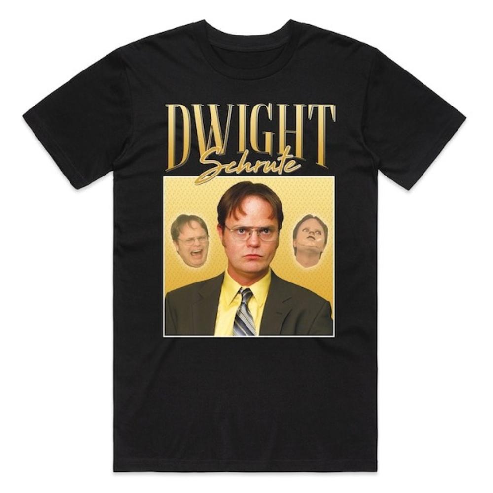 

Dwight Schrute Homage US Office Tshirt Michael Scott Vintage 90s Retro Woman Man Cotton Tee Top Christmas Gift Shortsleev 4XL