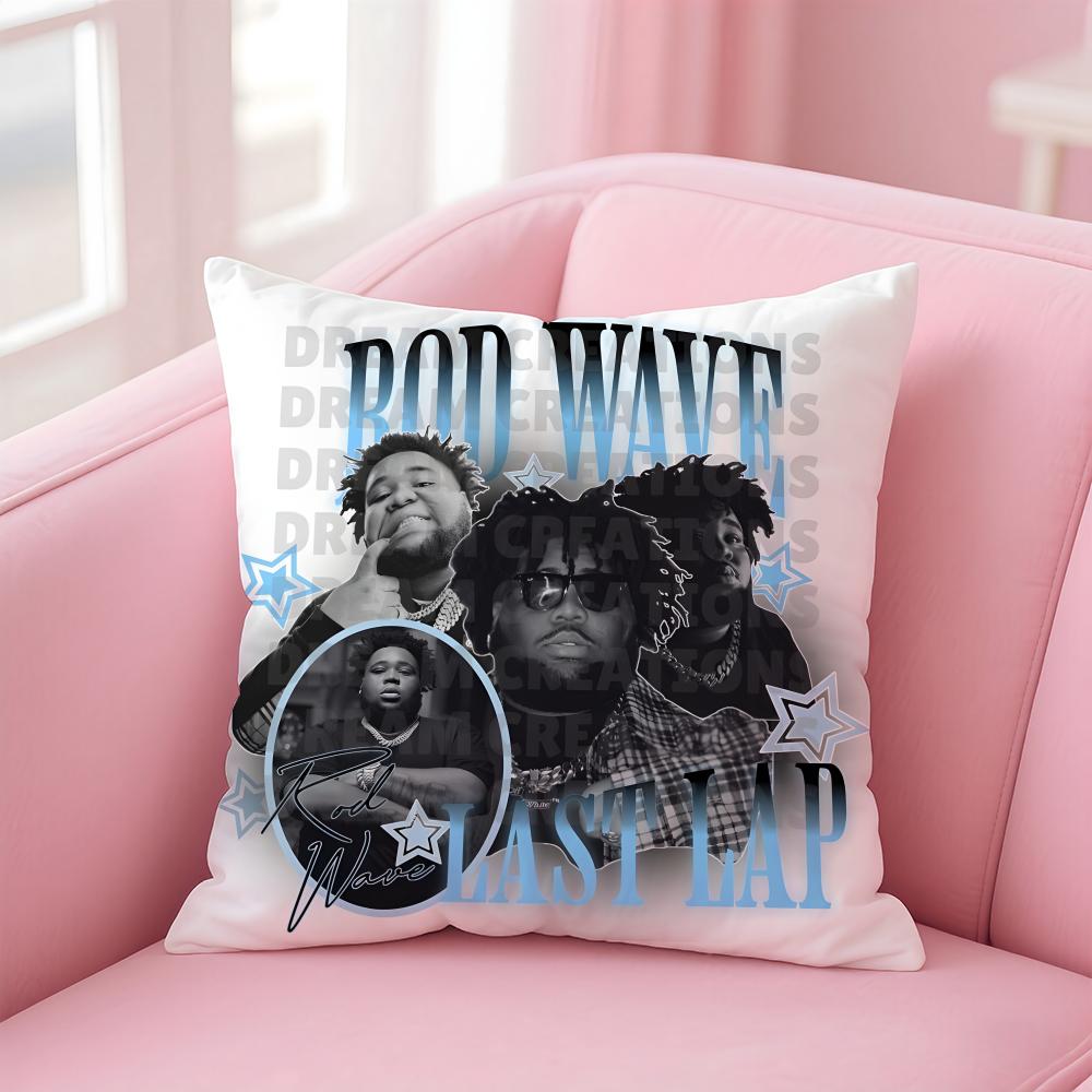 RAP Rod W-Wave Cushion Cover Comfortable Reversible Pillow Cover Ideal for Car Sofa Bedroom & Beyond