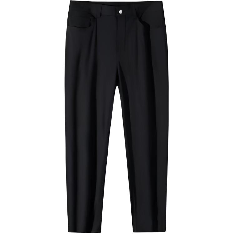 

Anta Champion All-Weather Series Casual Solid Color Simple Straight Leg Zipper Letter Quick-Dry Comfortable Versatile Knitted Sports Pants 152430306-2 5XL