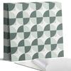 Set of Vinyl PVC Tiles Geometry of Circles and Squares 4X50X50 Cm