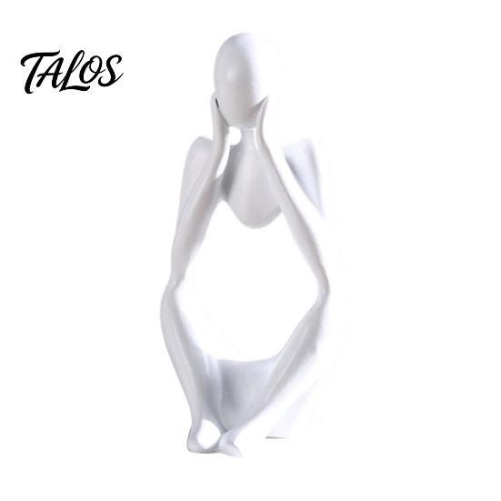 Talos Thinker Statue, Modern Abstract Art Sculpture, 3D Printed Collectible Figurine for Home Office Bookshelf Desktop Decor