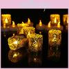 Beautifully Crafted 12 Pack Led Electric Candles In Laser Cut Pvc Design For Festive Decor