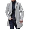 Fashion New Product Woolen Coat Men's Mid Length Windbreaker Coat Jacket