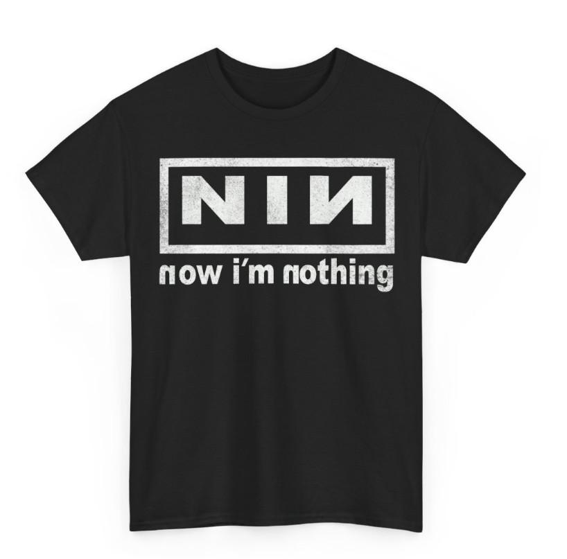 

Переиздание футболки Nine Inch Nails band Now I m Nothing Charcoal 2XL