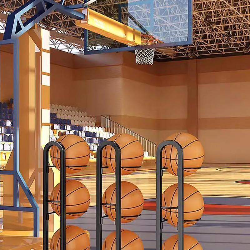 3/4 Layers Space-Saving Compact Design Portable Adjustable Basketball Display Stand Easy Assembly