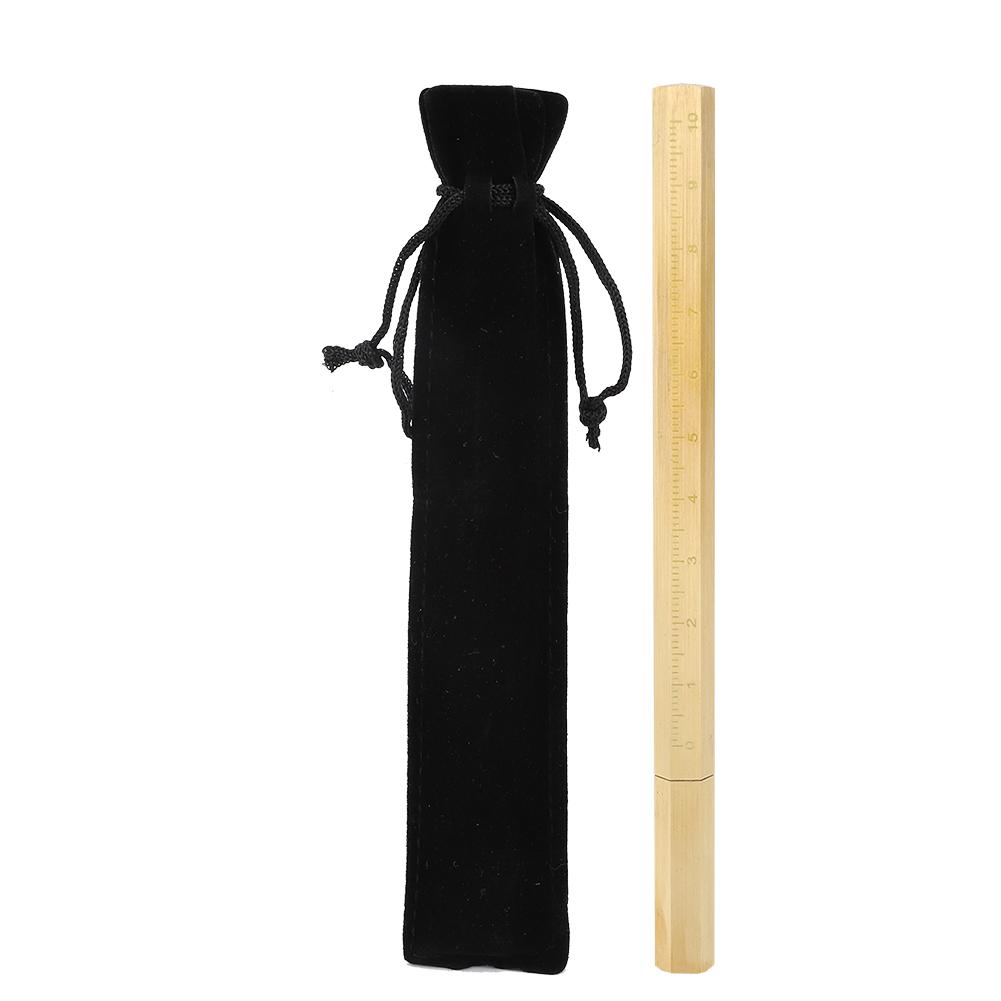 Gelstift aus gebürstetem Messing, sechseckig, 0,5 mm, Schreibstift, Schul- und Bürobedarf, Geschenk