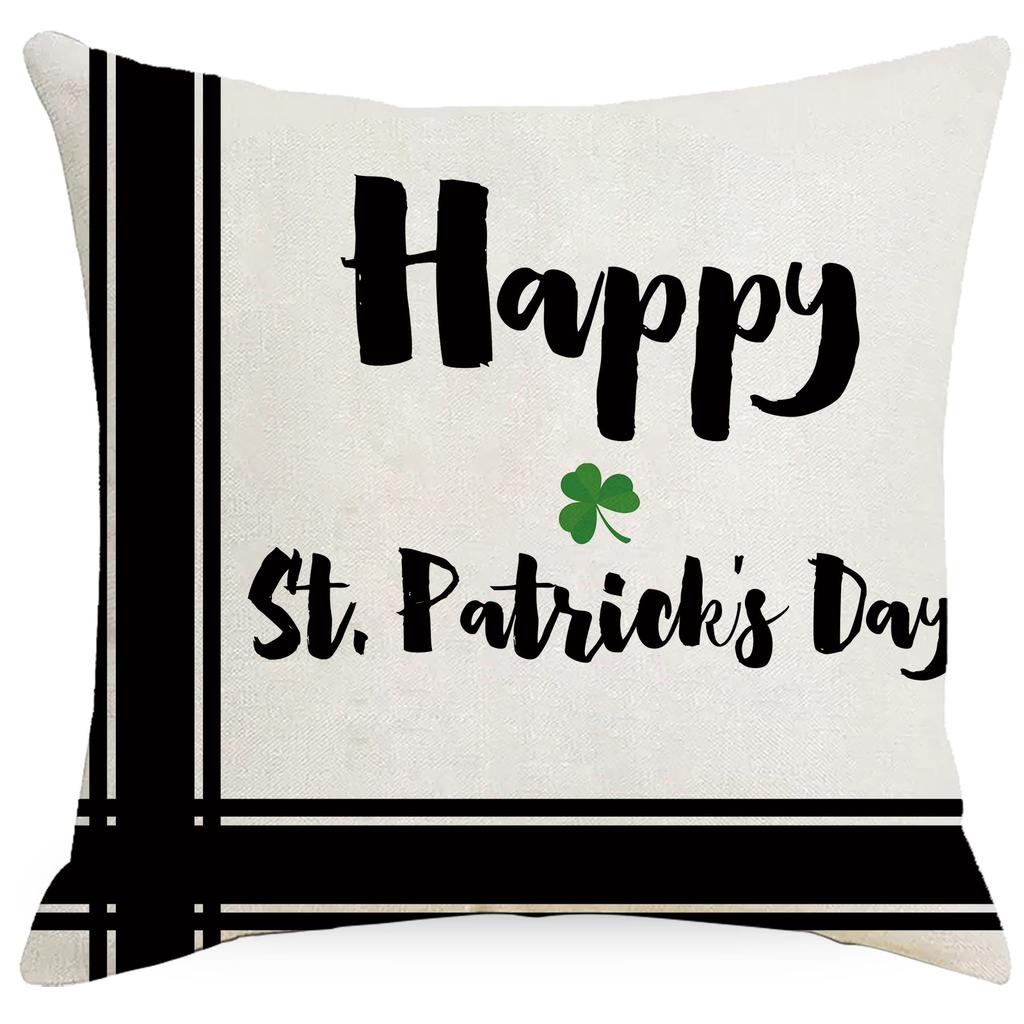 St. St. Patrick's Day Kissenbezug Leinen Druck Zuhause Kissenbezug Wohnzimmer Sofa Schlafzimmer Kissenbezug
