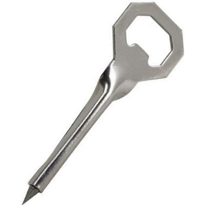 Tire languette ouvre bocal decapsuleur metal 13 cm 3 en 1 cuisine