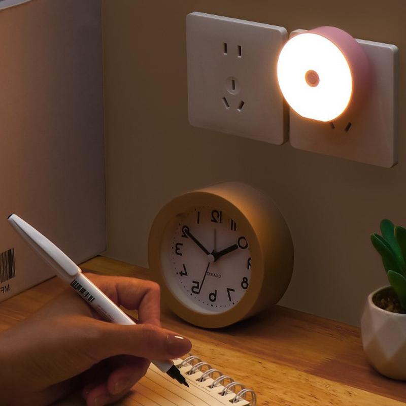 Electric Night Light With Cartoon Design Switch LED Night Light Socket Bedside/Bedroom/Nursing Light Multiple Colors Available