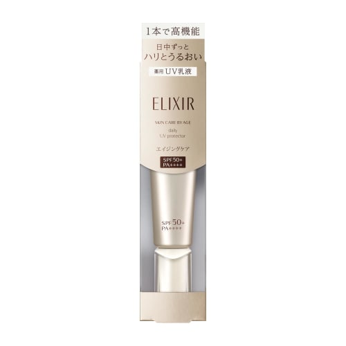 Elixir SUPERIEUR Tagespflege Revolution SP+ 35 ml Farblos Quasi-Medikament UV-Emulsion Morgen Festigkeit Feuchtigkeit SPF50+ PA++++ Alterungspflege Shiseido