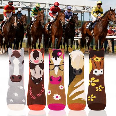 1 Paar Leichte Fotografie Bequeme Hautfreundliche Weiche Bühnensocken Indoor Wärme Mode Cartoon Täglich