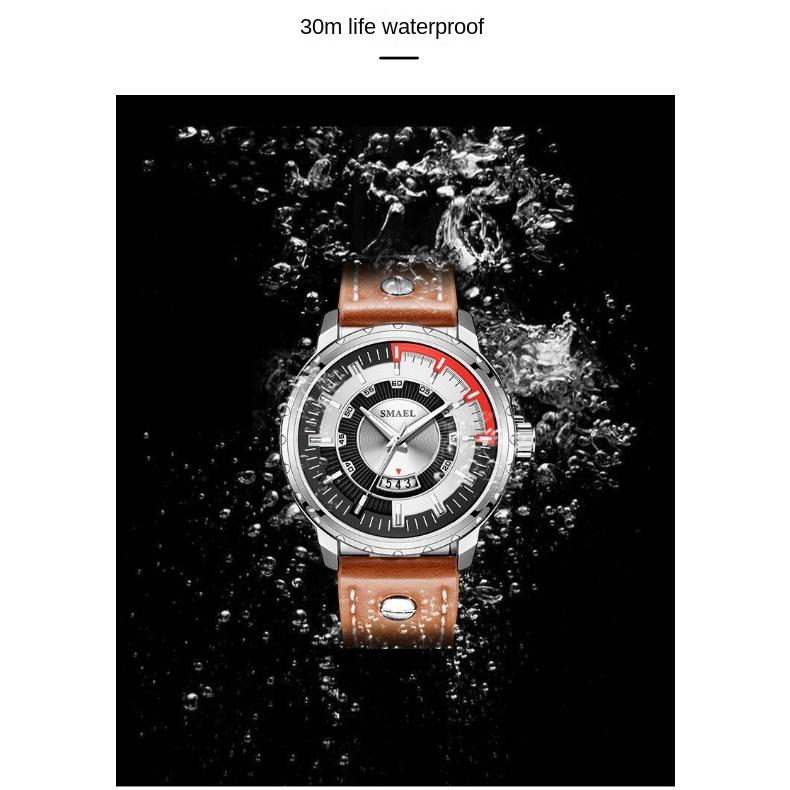SMAEL Zegarek męski uczeń sportowy kwarcowy pasek kalendarz świecący