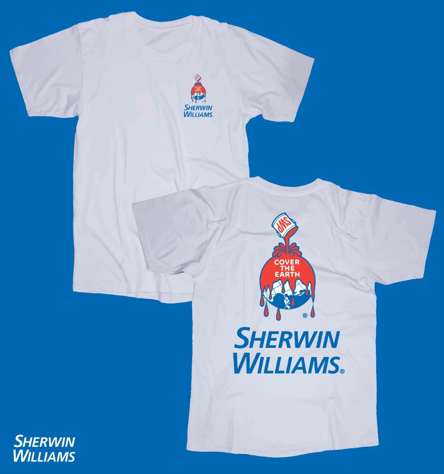 Sherwin Williams white T-shirt painting XL