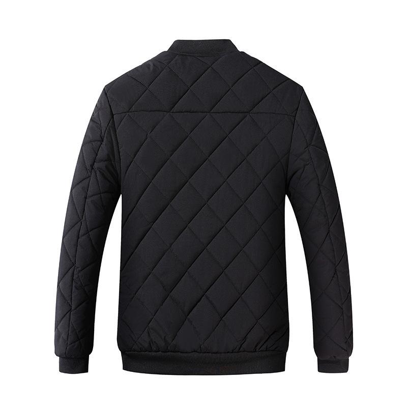 New Products, New Cotton-padded Clothes, Men's Autumn and Winter Coats, Piled and Thickened Cotton-padded Jackets, Baseball Collar Cotton-padded
