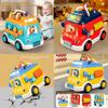 Multifunctional School Bus Light Sound Educational Toy For Toddlers Boys And Girls