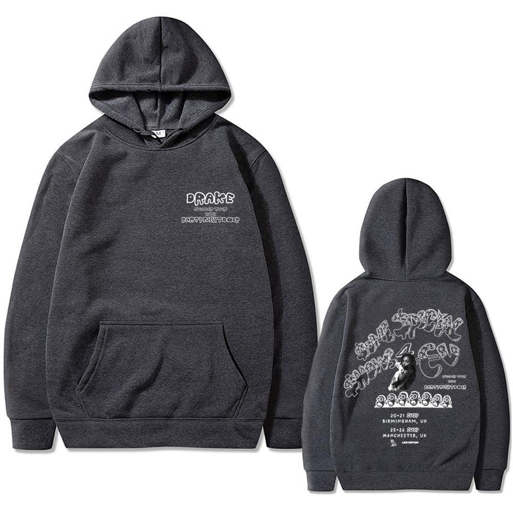 Rapper Drake Europe Tour with PARTYNEXTDOOR Hoodie Men's Women's Some Sexy Songs 4 U SSS4U Album 2025 Hip Hop Fashion Sweatshirt